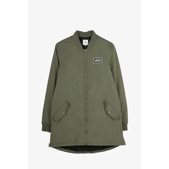 Vans women's long line bomber jacket NEW WITH TAGS - Picture 1 of 6